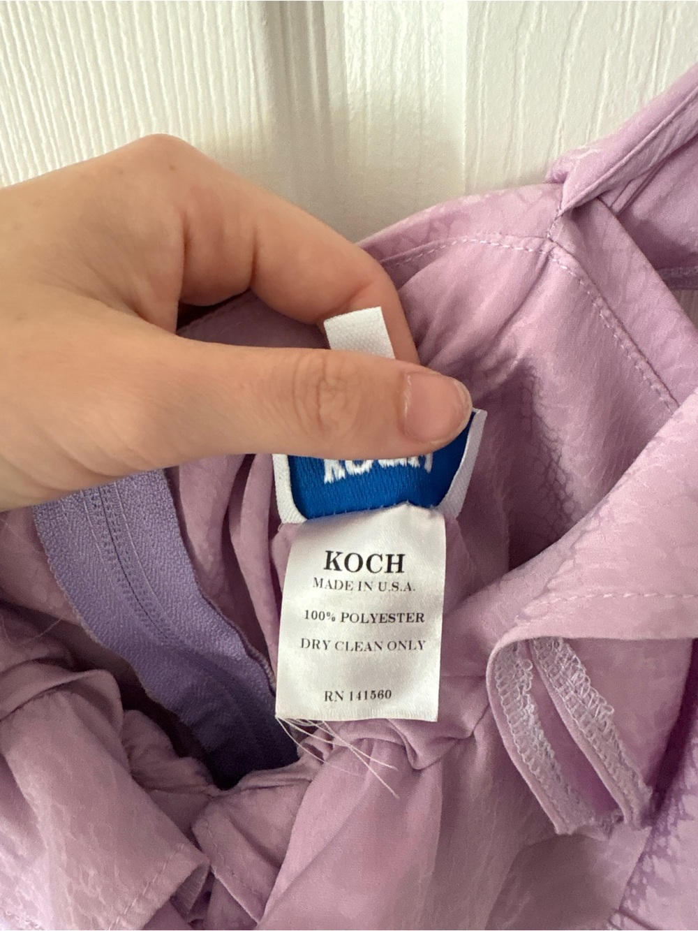 KOCH Lilac Python Ruffle Cinch Crop Top M - Picture 5 of 8
